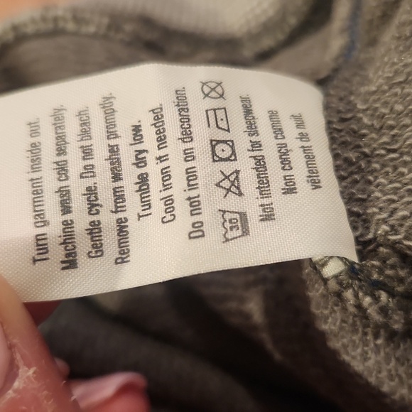 Gynboree Elastic Waist Pants Gray Blue Large 10 12 - Picture 6 of 8